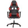 vidaXL Sedia da Gaming Nera e Rossa in Similpelle