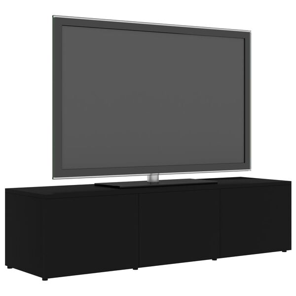 vidaXL Mobile Porta TV Nero 120x34x30 cm in Legno Multistrato