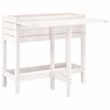 vidaxL Fioriera Giardino Piano Pieghevole Bianco Legno Massello Pino