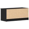 vidaXL Mobile TV Rovere Nero 80 x 35 x 36,5 cm Legno multistrato