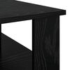 vidaXL Tavolino da salotto Rovere Nero 90 x 50 x 40 cm