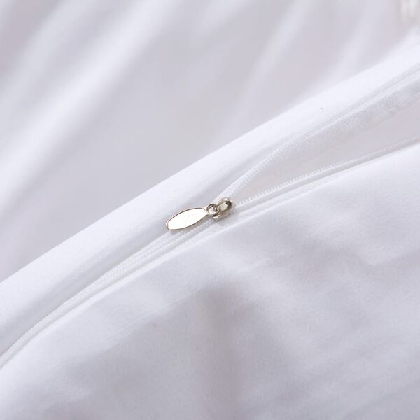 vidaXL Set Copripiumino Bianco 200x220/60x70 cm