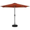 vidaXL Parasol da giardino con luci LED e base 300 x 300 cm Poliestere