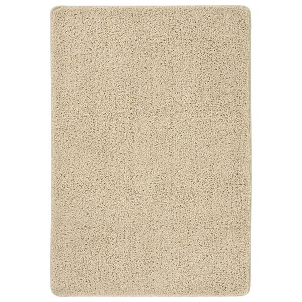 vidaXL Tappeto Shaggy Crema 160x230 cm Antiscivolo