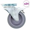 vidaXL Ruote Girevoli 24 pz 75 mm