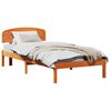 vidaXL Struttura del letto Marrone cerato 80 x 200 cm Pino massello