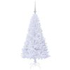 vidaXL Albero di Natale artificiale Bianco 120 cm PVC e Acciaio
