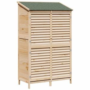 vidaXL Capanno da Giardino con tetto Naturale 106 x 56 x 176,5 cm