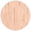 vidaXL Piano per Tavolo &Oslash;70x4 cm Rotondo in Legno Massello di Faggio
