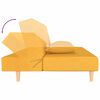 vidaXL Divano Letto a 2 Posti con 2 Cuscini Giallo in Tessuto