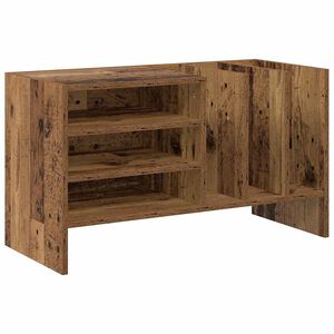 vidaXL Mobile porta vinili Legno vecchio 78.5 x 35 x 45 cm