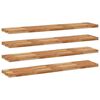 vidaXL Mensole da Parete 4 pz 120x30x4 cm Legno Acacia Rifinito a Olio