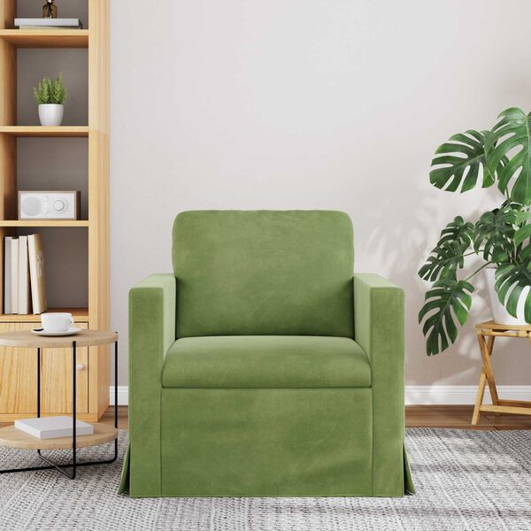 vidaXL Divano Verde chiaro