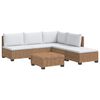 vidaXL 6 pz Set Lounge in Rattan con Cuscini GENDT Rattan naturale