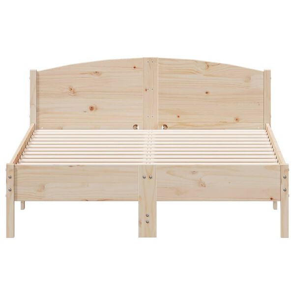 vidaXL Letto senza Materasso 135x190 cm in Legno Massello di Pino