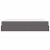 vidaXL Struttura letto con materasso con materasso 2 pcs Grigio PVC