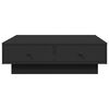 vidaXL Tavolino da Salotto Nero 90x90x28 cm in Truciolato