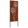 vidaXL Schermo per privacy in giardino Traforo Ruggine 50 x 140 cm