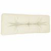 vidaXL Cuscino per Pallet Crema 120x40x12 cm in Tessuto