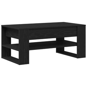 vidaXL Tavolino da salotto Rovere Nero 102 x 55 x 45 cm
