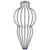 vidaXL Luce a punta di Natale 320 LED Multicolore Diam. 40 x 75 cm
