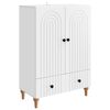 vidaXL Credenza Bianco 66 x 34,5 x 95 cm Legno ingegnerizzato