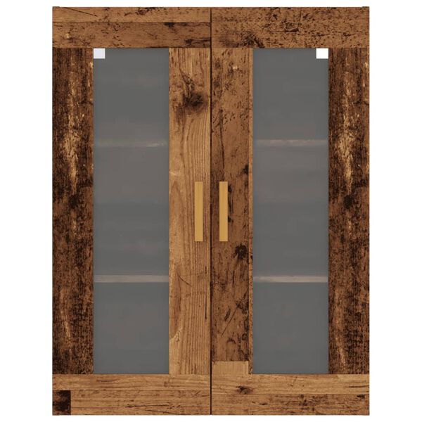 vidaXL Armadietto Pensile a Parete Legno Antico 69,5x34x90 cm