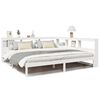 vidaXL Giroletto con Libreria senza Materasso 180x200 cm in Legno Pino