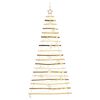 vidaXL Albero di Natale Naturale 180 cm Legno di Frassino Massiccio