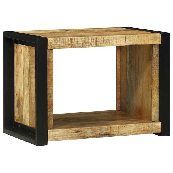 vidaXL Cubo da Parete Marrone 55 x 35 x 40 cm Legno massello di mango