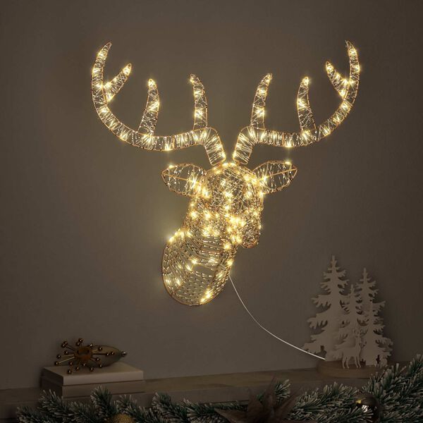 vidaXL Slitta trainata da renna Bianco caldo 68 x 36,5 x 62,5 cm PET