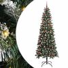 vidaXL Albero di Natale artificiale Verde 210 cm