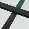 vidaXL Porta Scorrevole con Ferramenta Nera 76x205 cm in Vetro ESG