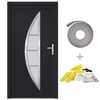 vidaXL Porta Ingresso Antracite 108x208 cm in PVC