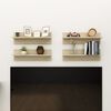 vidaXL Mensole a Muro 4pz Rovere Sonoma 60x11,5x18cm Legno Multistrato