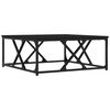 vidaXL Tavolino da Salotto Nero 70x70x30 cm in Legno Multistrato