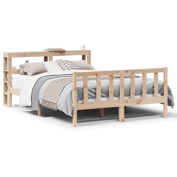 vidaXL Letto senza Materasso 140x190 cm in Legno Massello di Pino