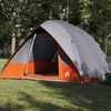 vidaXL Tenda da campeggio Grigio e arancione 320 x 275 x 190 cm