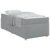 vidaXL Struttura del letto Grigio chiaro 90 x 200 cm Tessuto