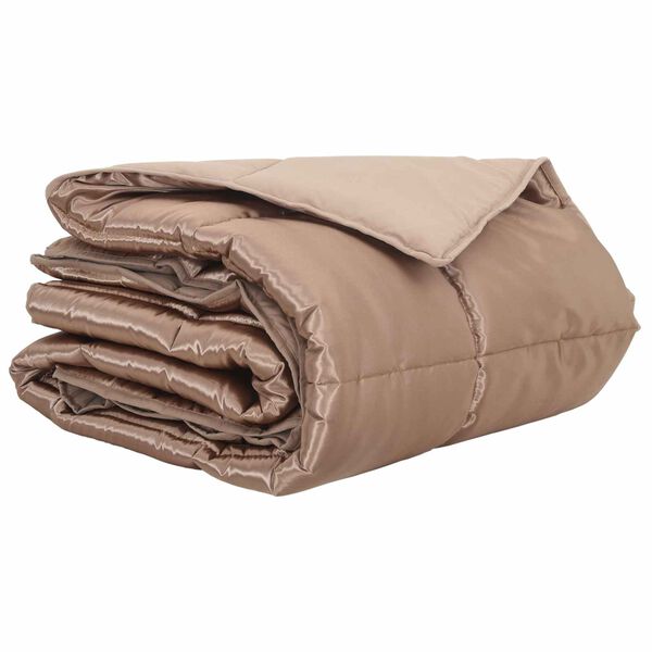 vidaXL Duvet Estivo Oro 200 x 155 cm Satin e Micropile