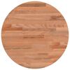 vidaXL Piano per Tavolo &Oslash;40x4 cm Rotondo in Legno Massello di Faggio