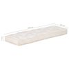 vidaXL Cuscino per Divano in Pallet Beige 120x40x7 cm