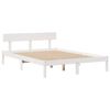 vidaXL Letto Libreria senza Materasso Bianco 160x200 cm Legno di Pino