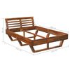 vidaXL Giroletto in Legno Massello di Acacia 120x200 cm
