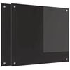 vidaXL Schienale da cucina 2 pz Nero 70 x 60 cm vetro temperato