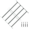 vidaXL Griglie per finestre 500-650 mm Acciaio zincato Argento