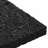 vidaXL Pad per patio in granuli di gomma Nero 6 x 9 x 0,8 cm Gomma