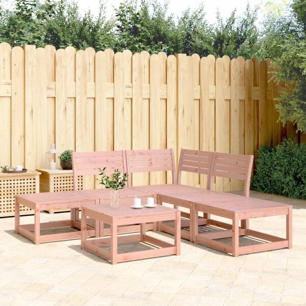 vidaXL Set Divani da Giardino 5 pz in Legno Massello di Douglas