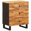 vidaXL Mobiletto da Letto con cassetto Marrone 50 x 33 x 62 cm