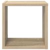 vidaXL Mensole a Cubo 4 pz Rovere Sonoma 26x15x26 cm